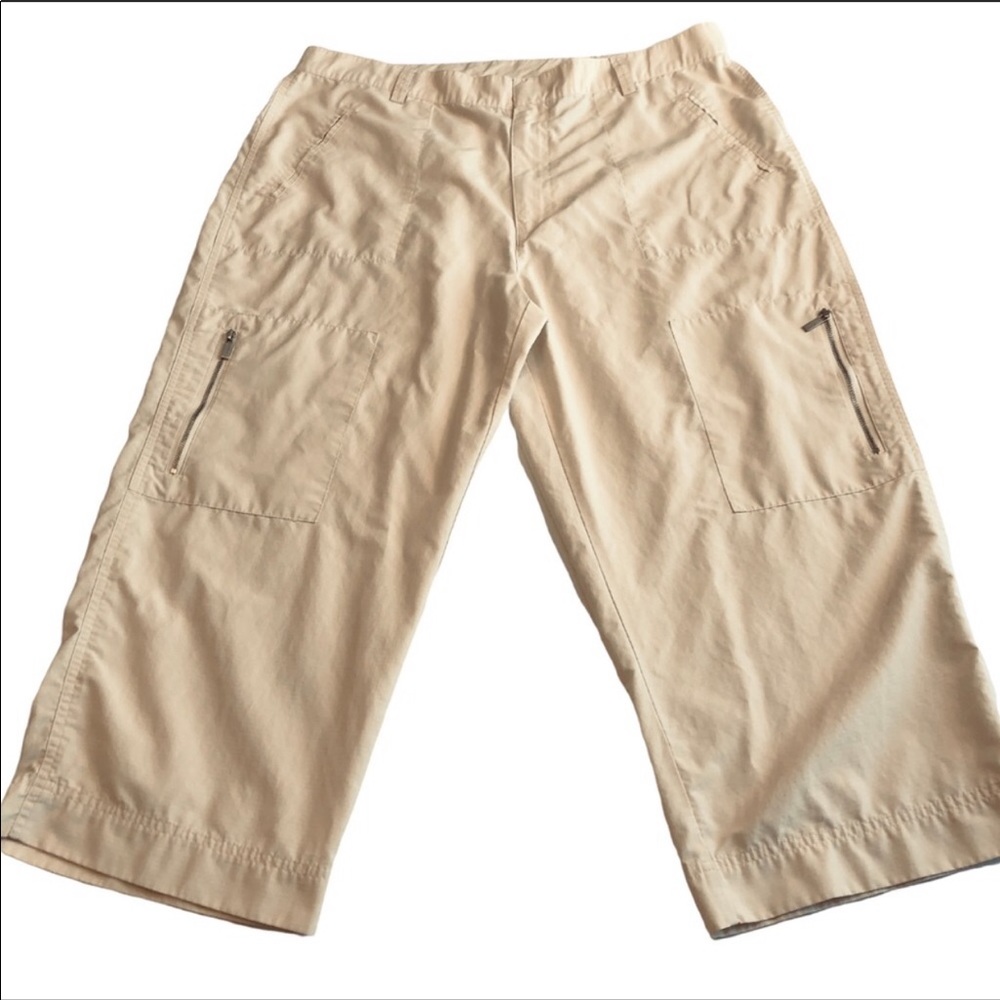 Lauren Ralph Lauren Beige Capri Cargo Pants
